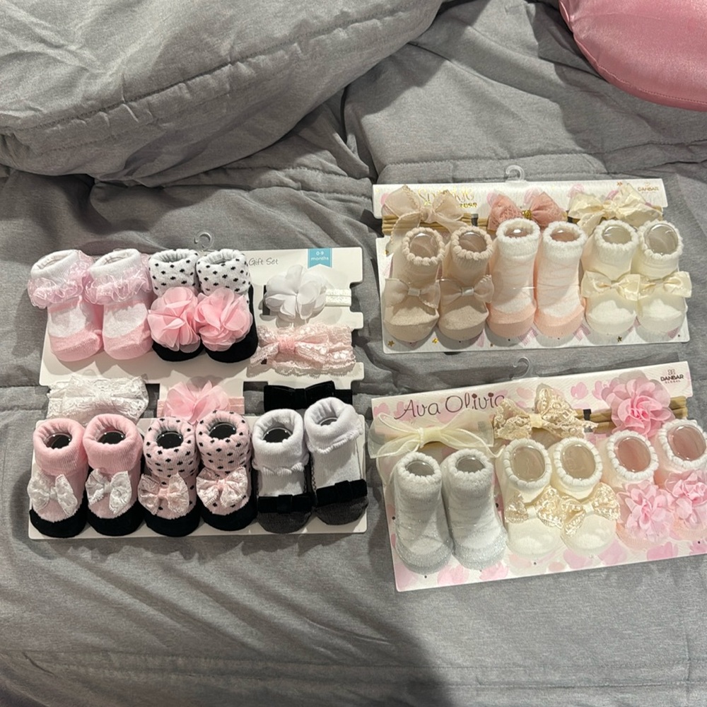 Cute Headbands and matching socks.